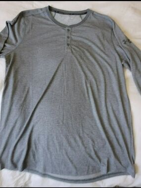 Mens Undr Armour Long Sleeve button up Shirt Fitted Heat Gear XXL 2XL 